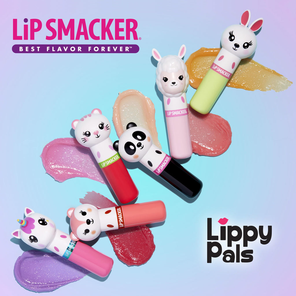 Lip Smacker Lippy Pals unicorn lip balm held in hand for scale