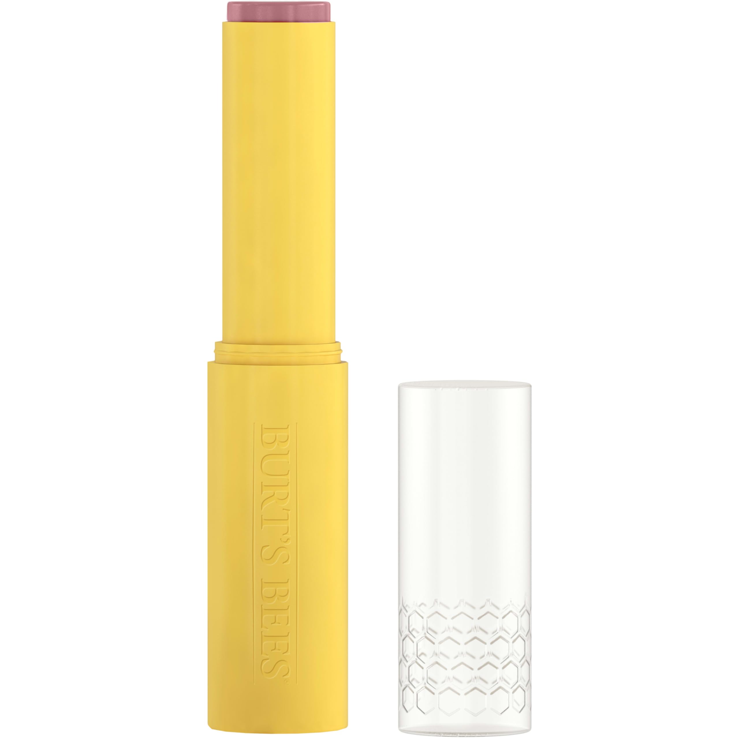 Burt's Bees hydrating tinted lip moisturizer stick close up view