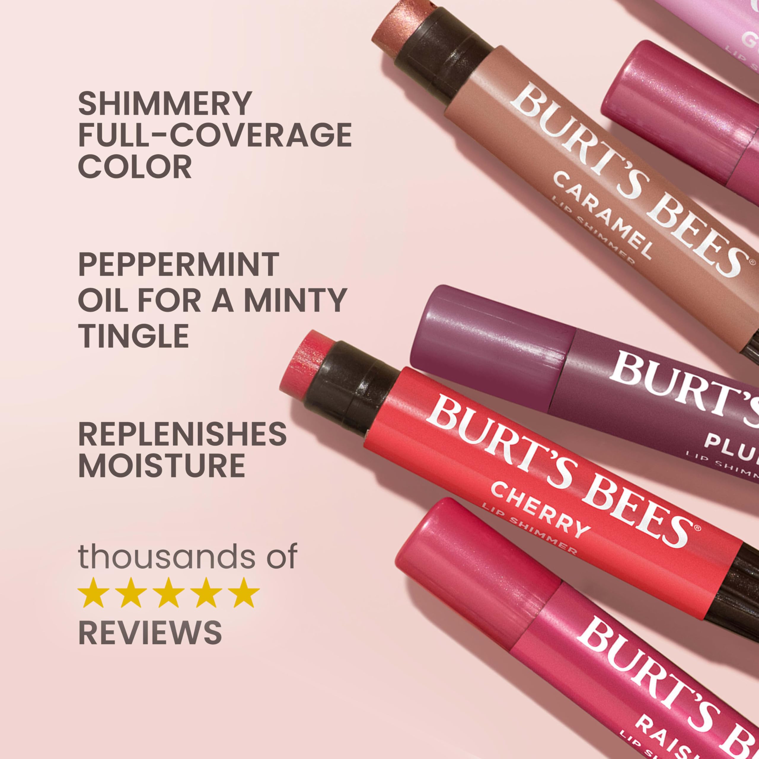 Natural ingredient highlights featuring responsibly sourced beeswax and nourishing shea butter for lips.