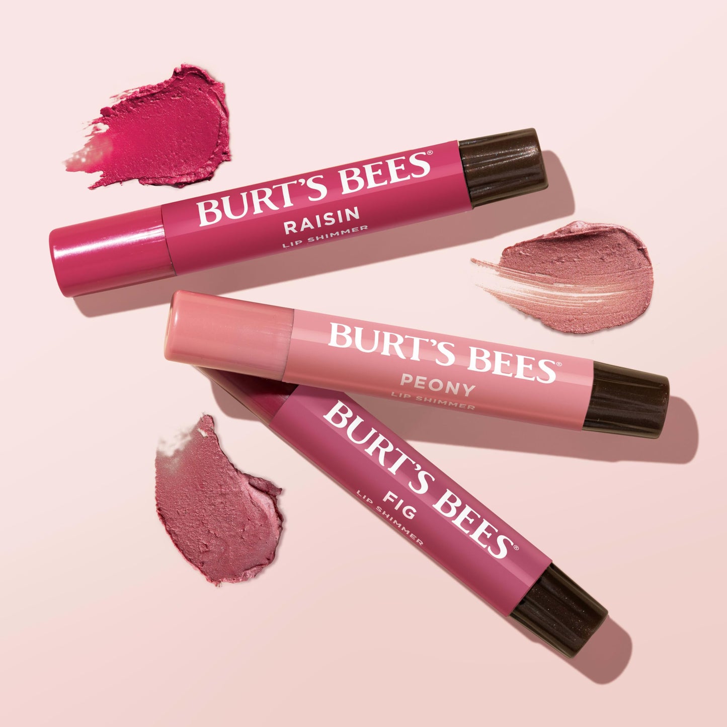Layering the buildable natural tint over a matte lip color for a glowy finish.