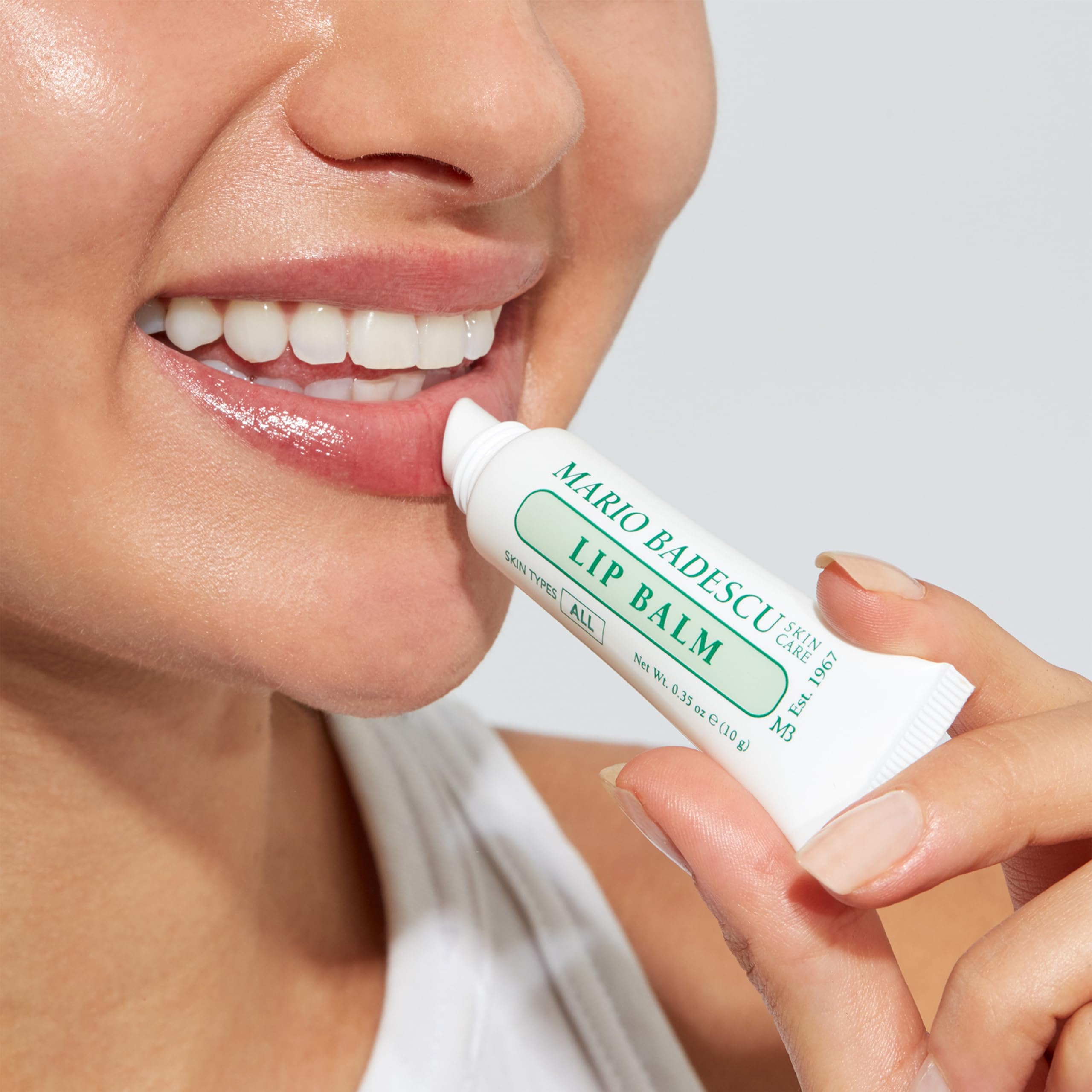 Texture of Mario Badescu moisturizing lip care balm
