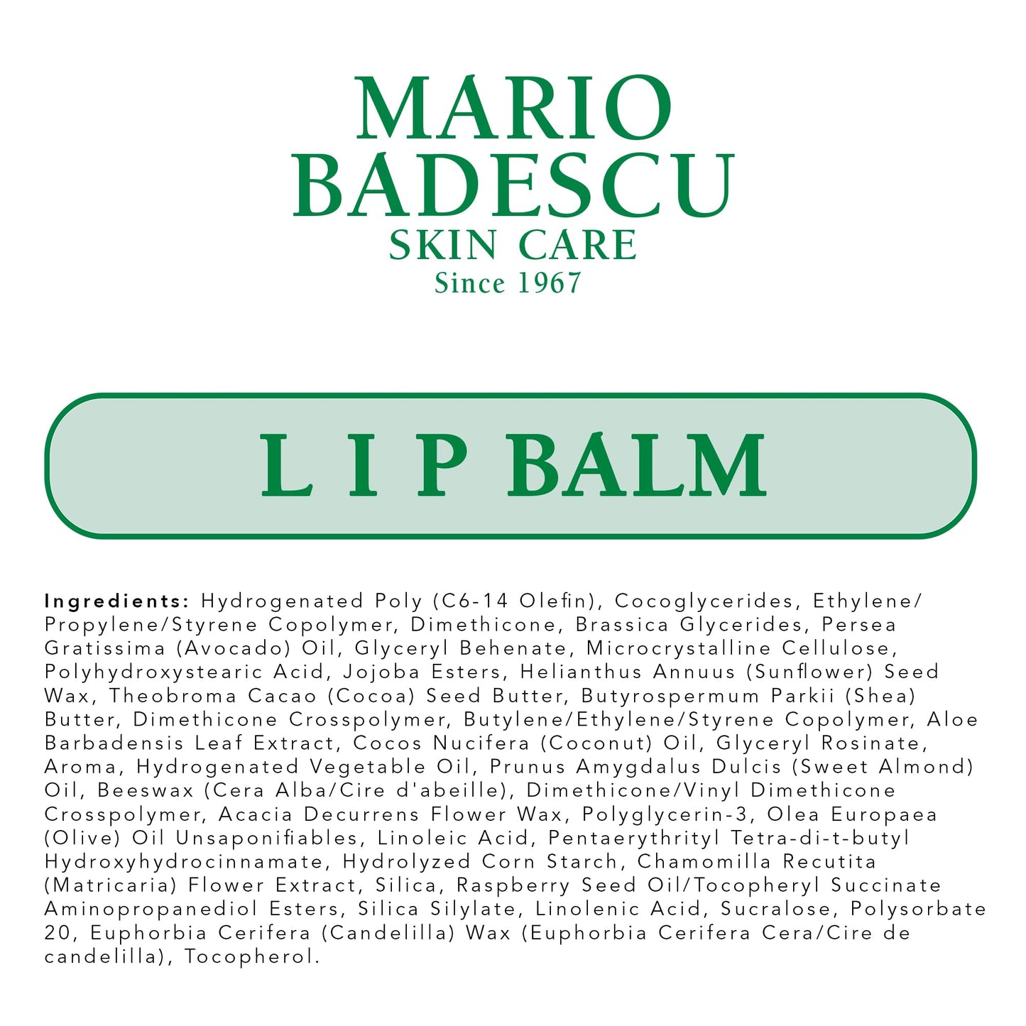 Travel friendly 10 gram Mario Badescu lip balm tube