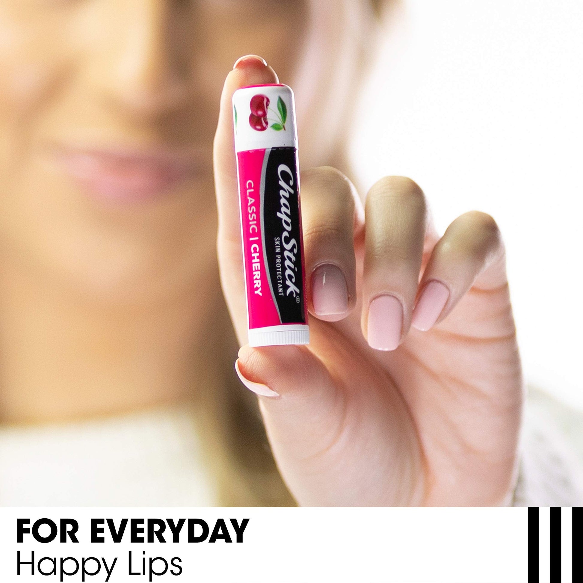 Three count ChapStick variety collection for everyday dry lip moisture
