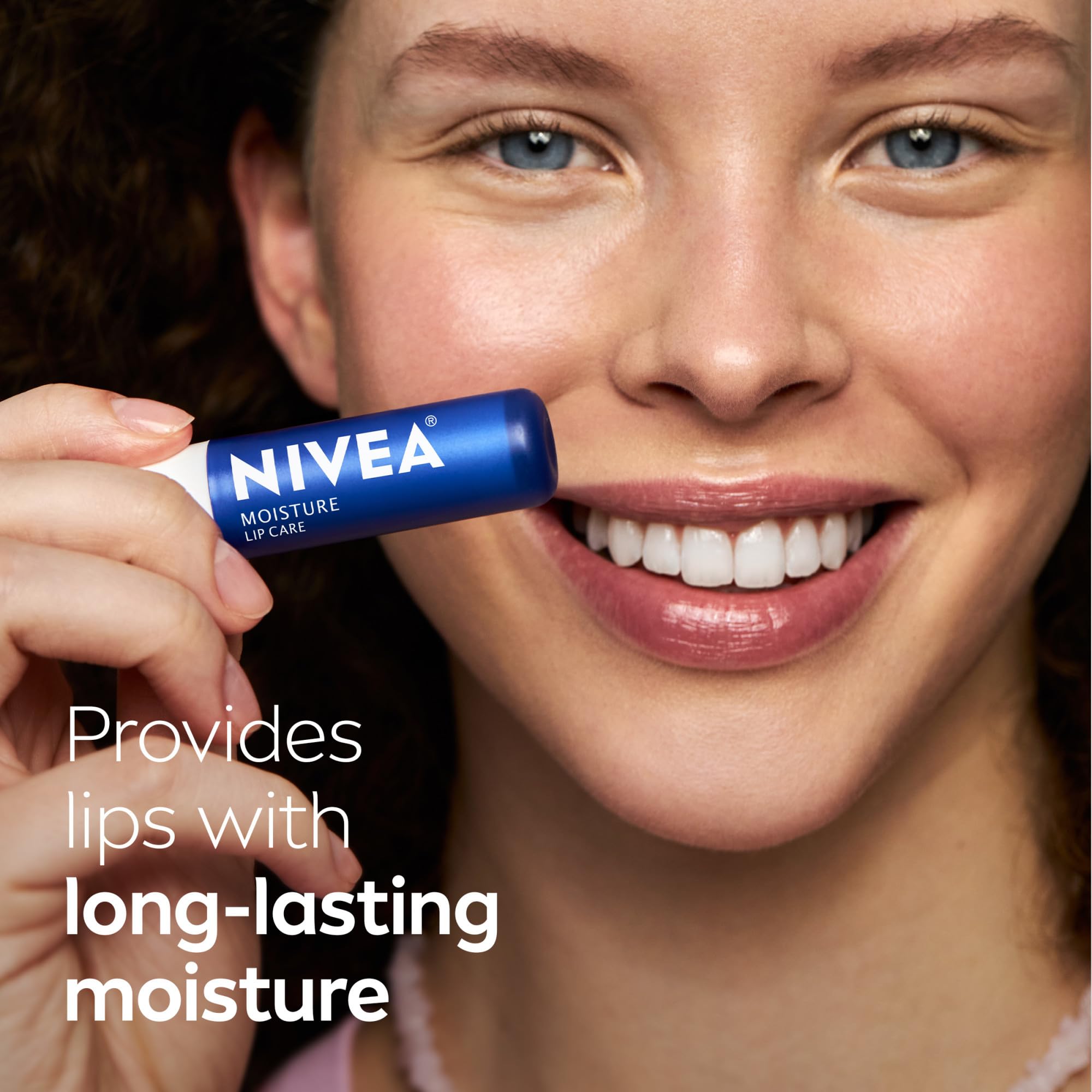 Nivea lip care stick with shea butter ingredients