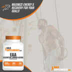 Bulksupplements amino acid supplement close up on capsule count