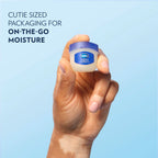 Open Vaseline petroleum jelly lip balm texture