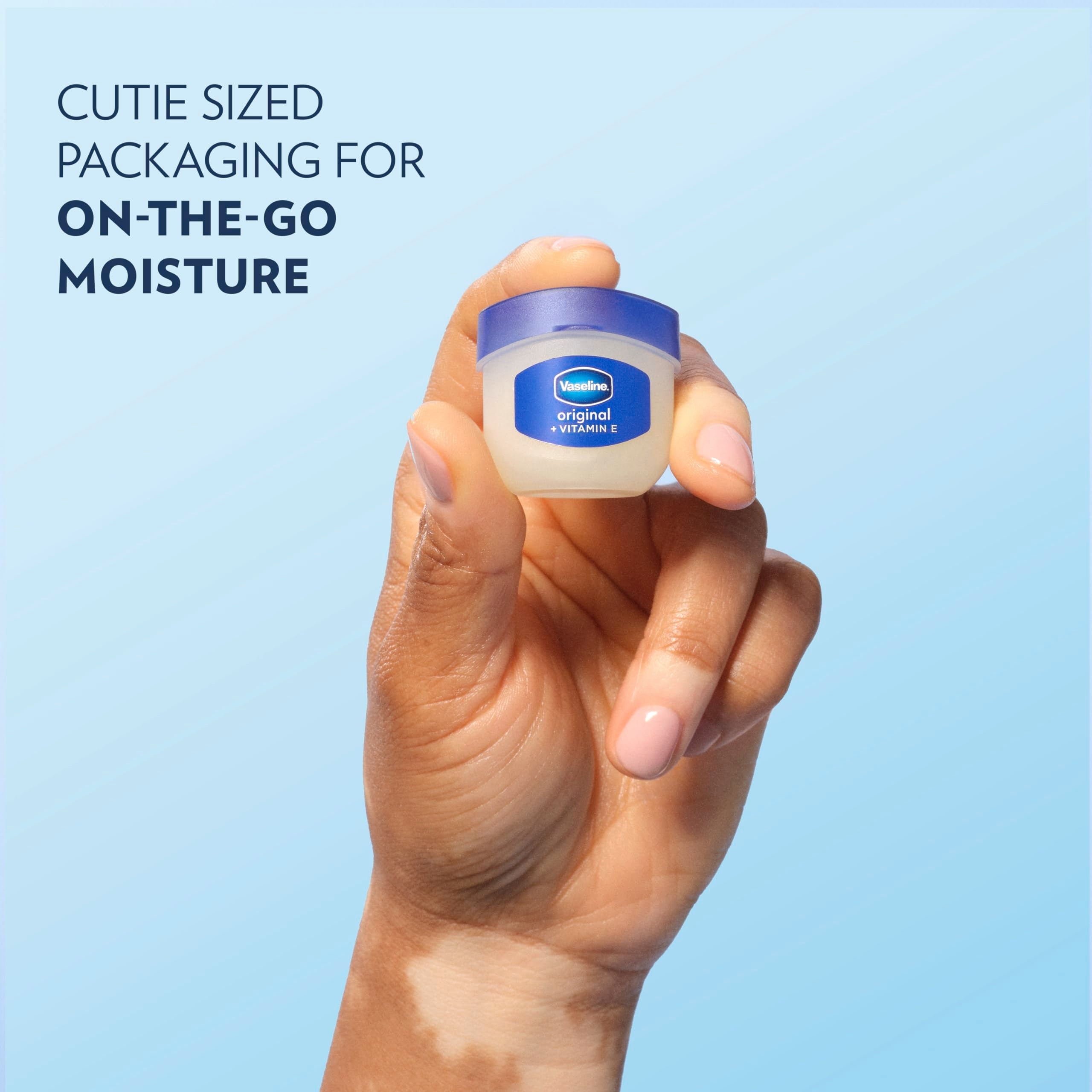 Vaseline Lip Therapy Original texture display