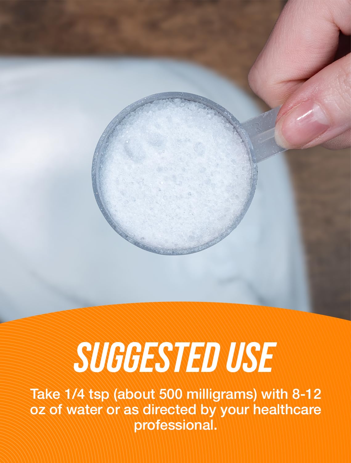 BulkSupplements L-Carnitine Fumarate Powder mixed in water