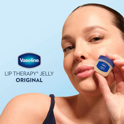 Authentic Vaseline Lip Therapy mini jar top view
