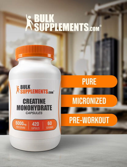 BulkSupplements Creatine Monohydrate 420 Count imported supplement