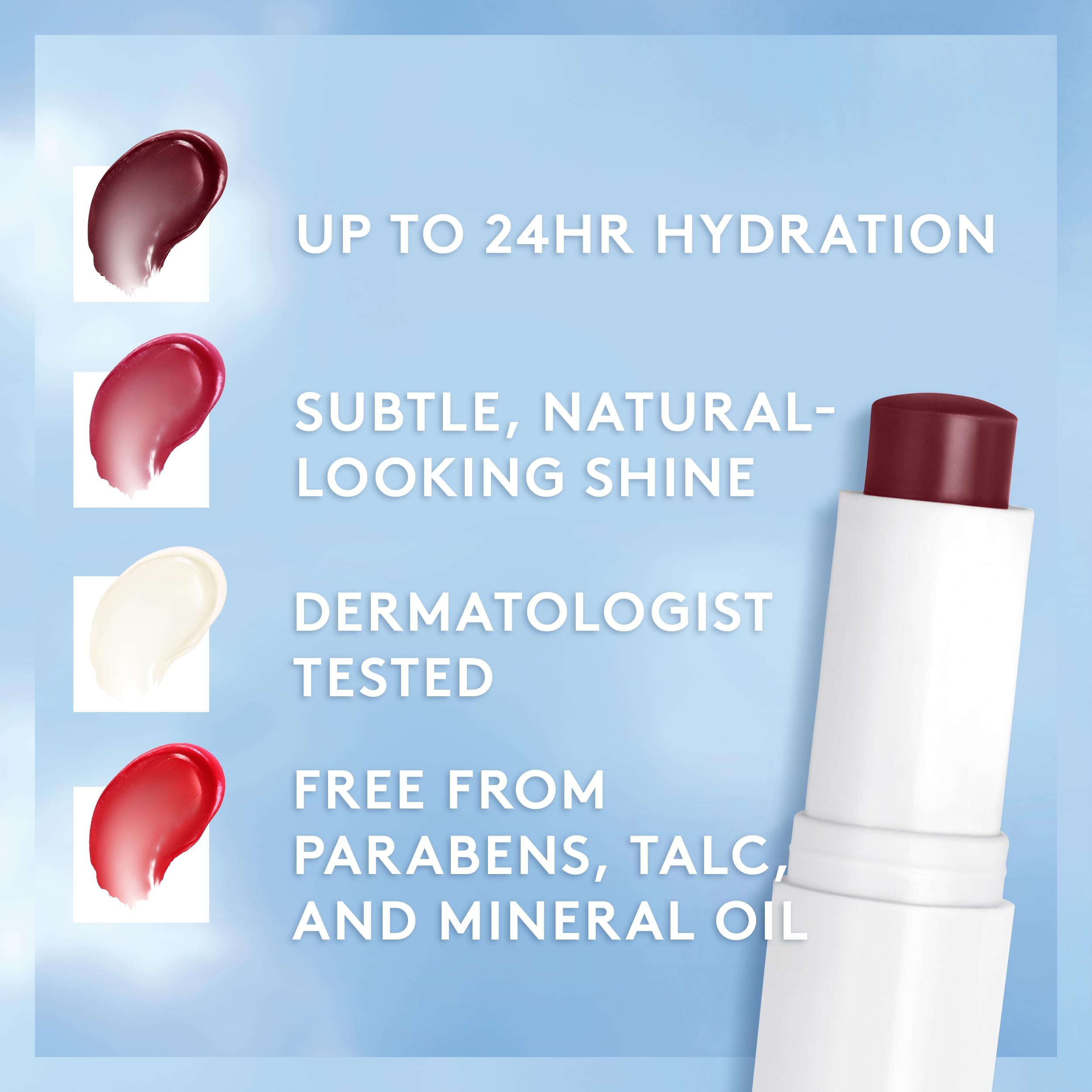 CoverGirl hydrating lip balm with hyaluronic acid