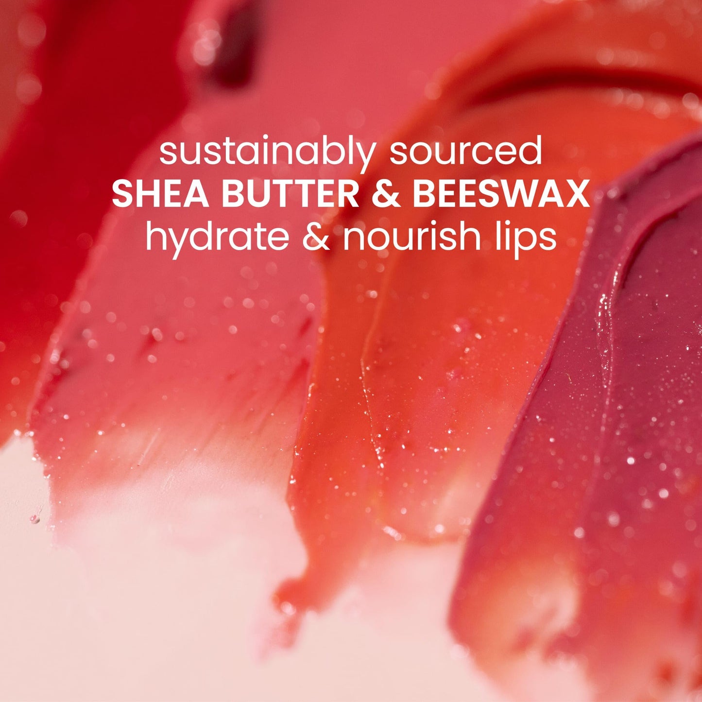 Side view of Burt's Bees clean beauty product showing the smooth texture balm stick formulation.