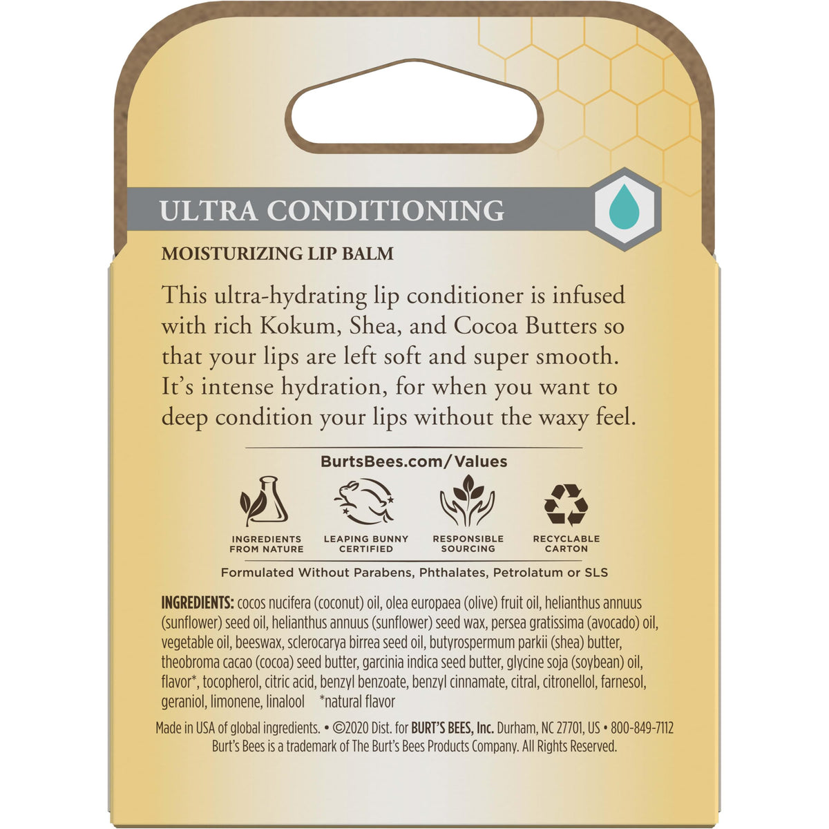 Burt's Bees ultra conditioning lip balm multi-pack angle view