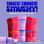 Nyx Professional Makeup Smushy Matte Lip Balm squeezed texture view