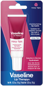 Side angle view of the authentic USA imported Vaseline lip balm set