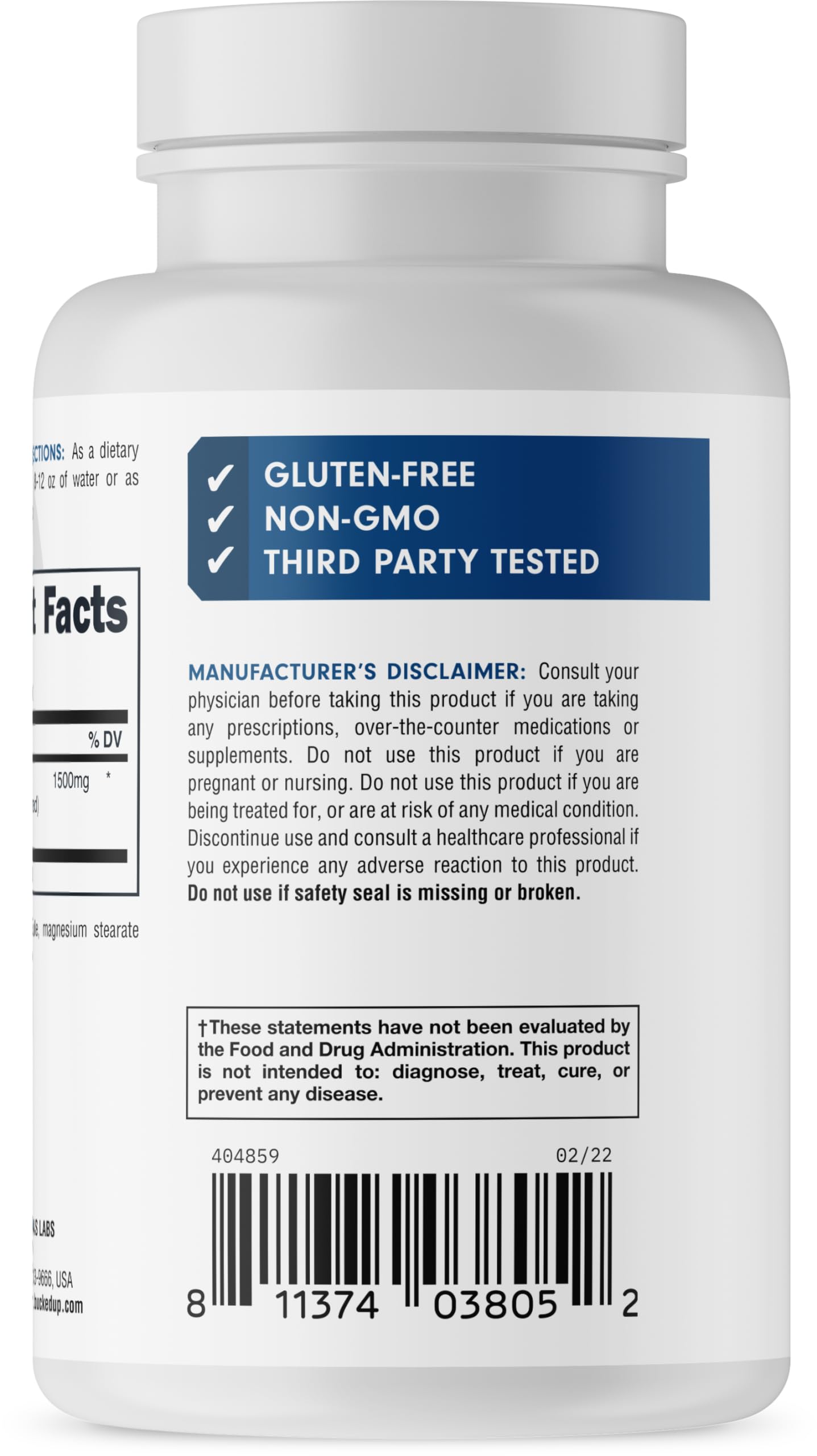 Bucked Up Tribulus vegan muscle support supplement