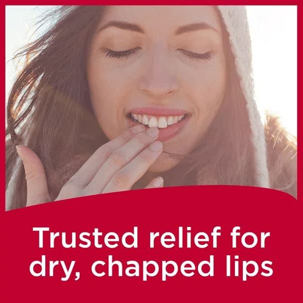 Carmex lip balm Triple Force Formula label detail