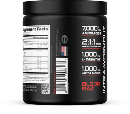 Bucked Up Racked post-workout amino acid powder for Indian athletes.