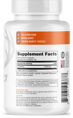 Bucked Up L-Citrulline dietary supplement bottle side angle view