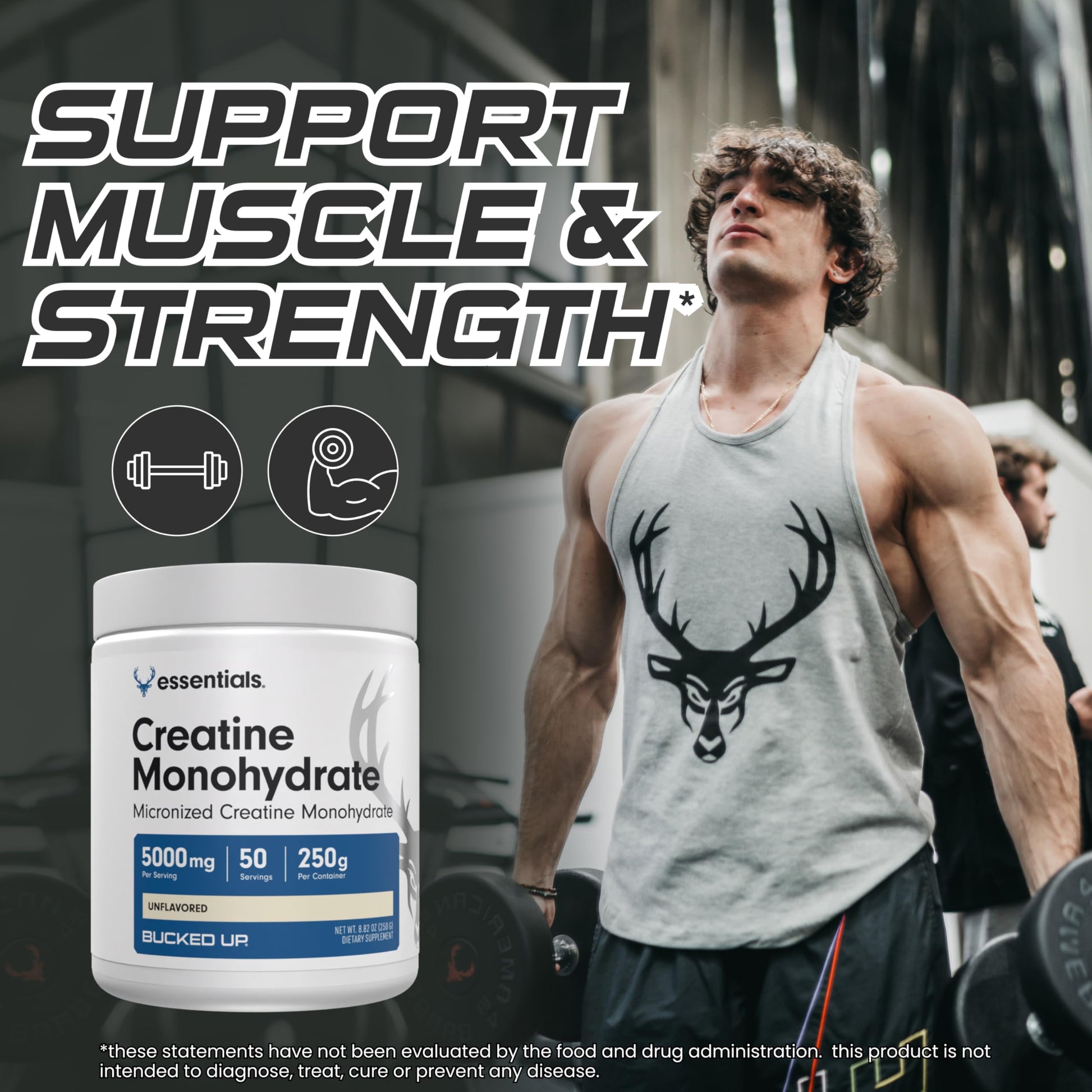 Bucked Up Pure Micronized Creatine Monohydrate Lifestyle Setup