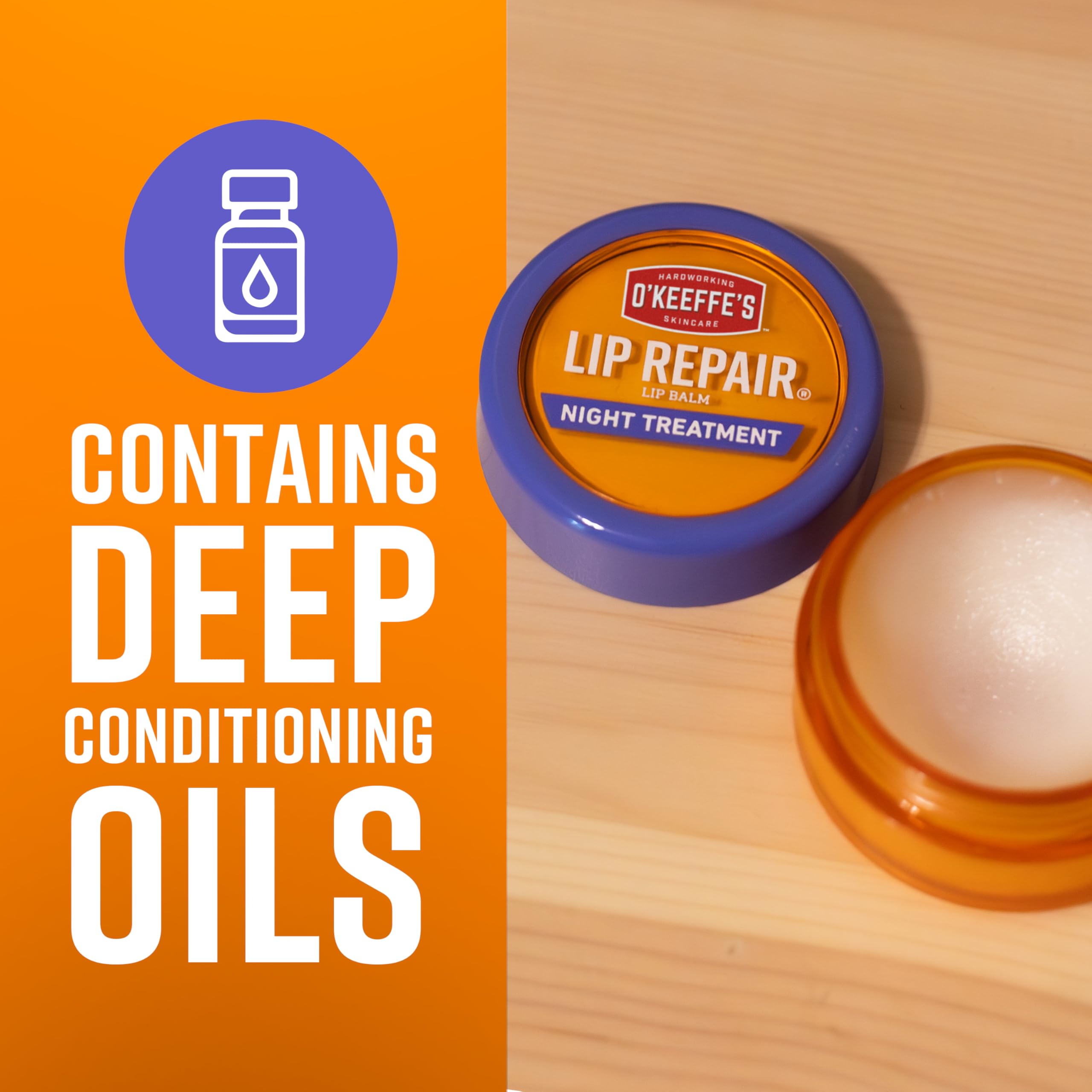 O'Keeffe's lip repair jar size reference 0.25 ounce