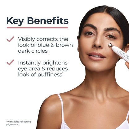 Eucerin Dark Circle Corrector eye brightening cream tube close up
