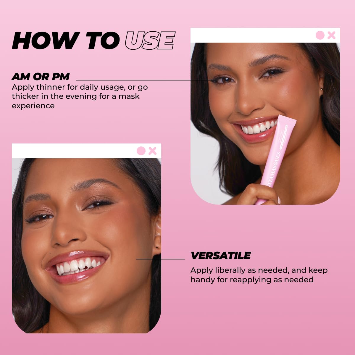 Vitamasques hydrating lip balm applicator tip