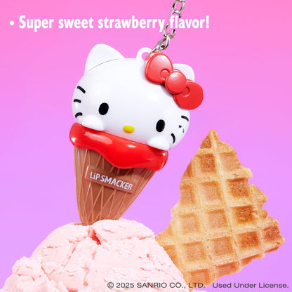 Hello Kitty lip balm ice cream cone design packaging