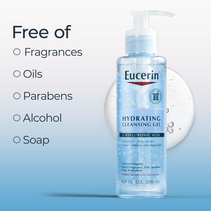 Eucerin skincare gentle cleansing gel texture