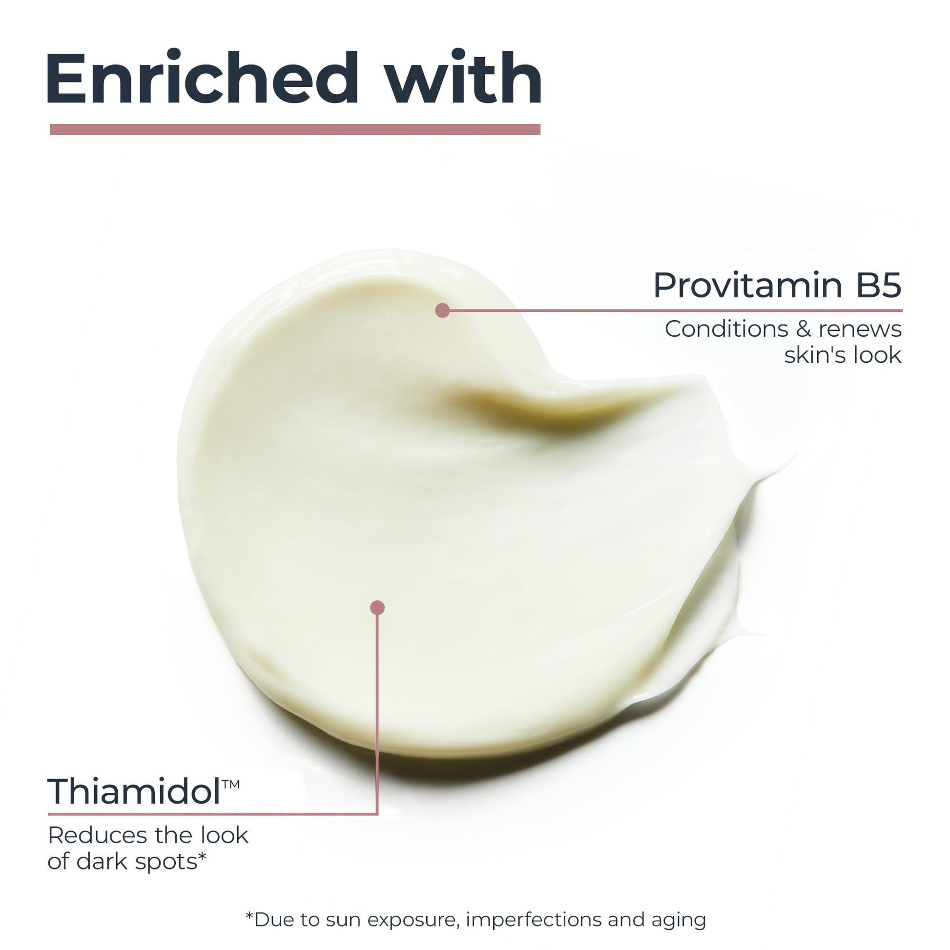 Texture demonstration of Eucerin Radiant Tone lightweight non greasy night cream