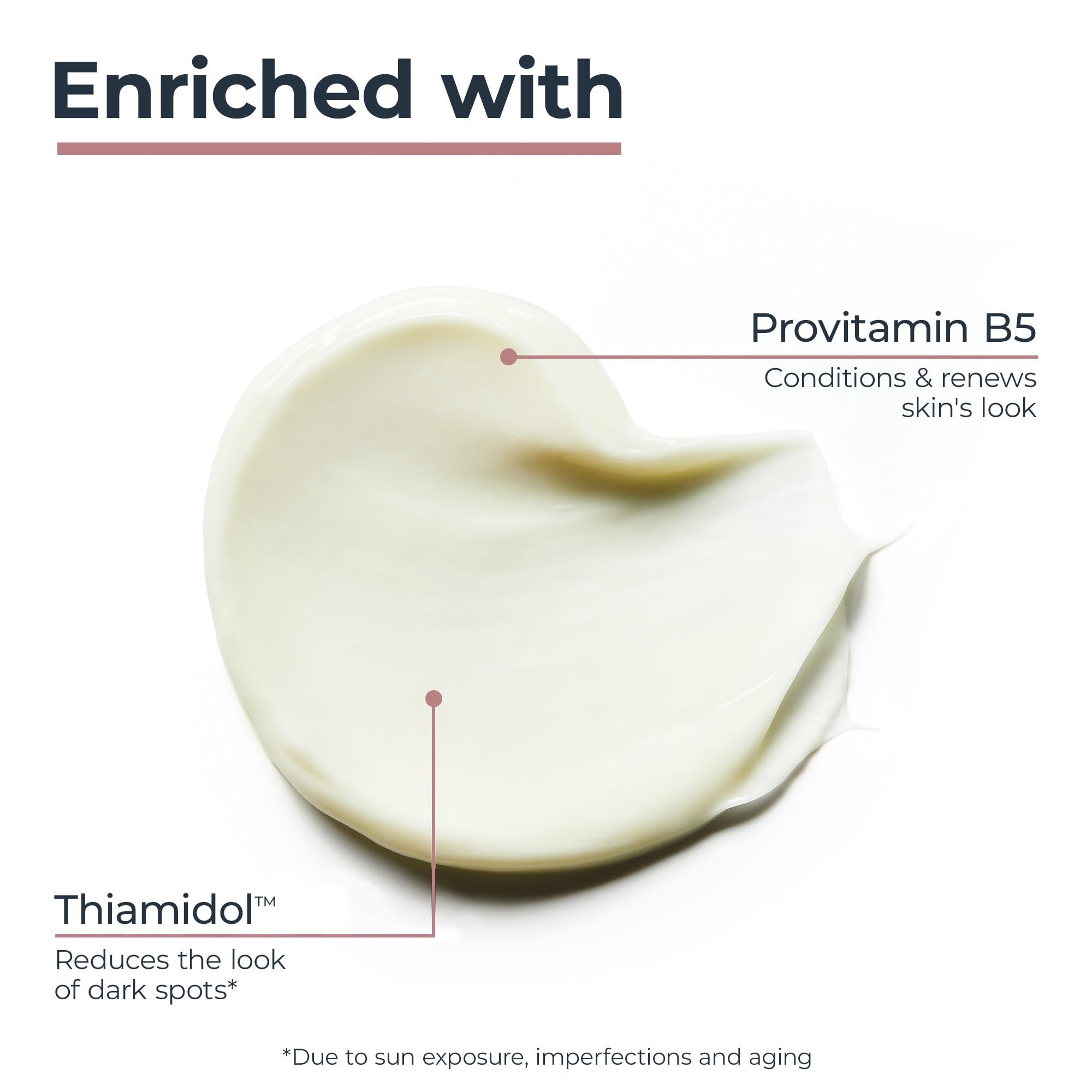 Texture demonstration of Eucerin Radiant Tone lightweight non greasy night cream