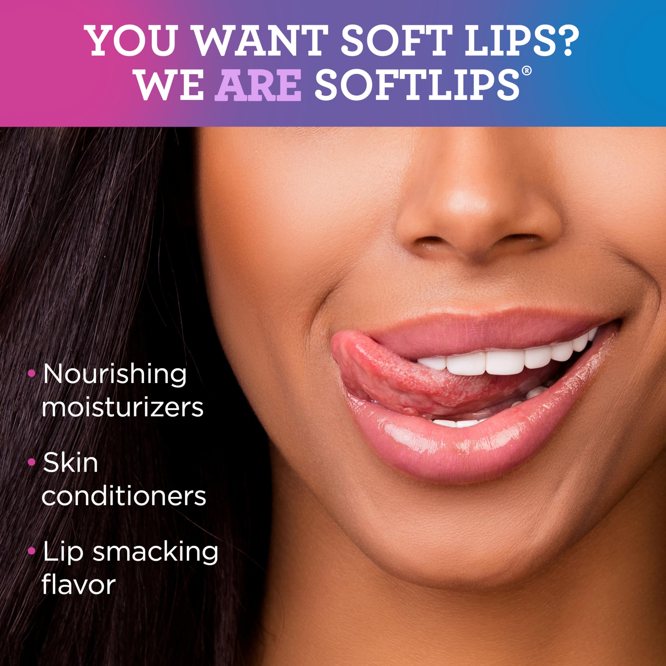 Softlips slim stick lip balm applicator design