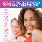 Softlips lip protectant packaging and individual slim sticks