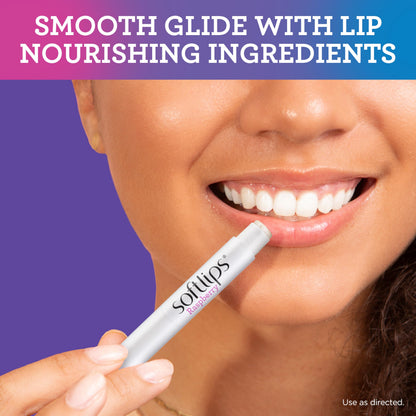 Close up of Softlips lip balm packaging
