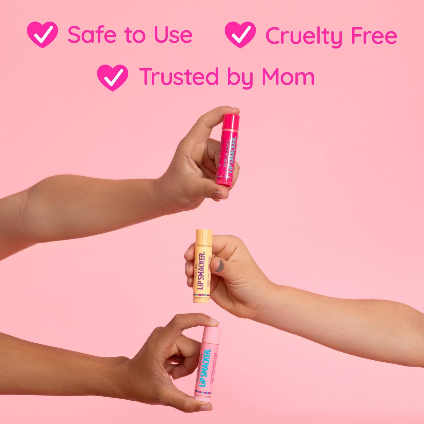 Application of vanilla scented Squishmallows lip balm