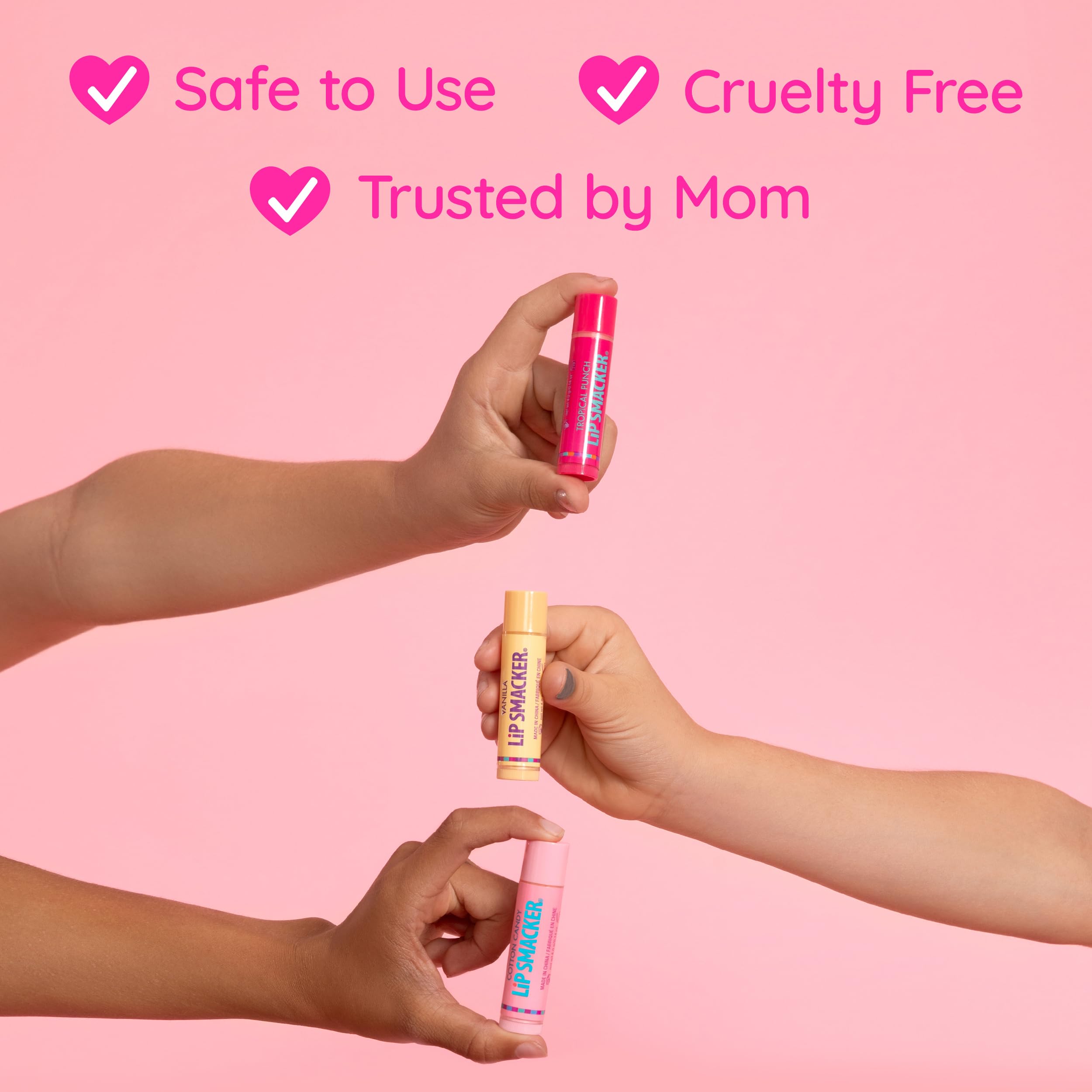 Application of vanilla scented Squishmallows lip balm