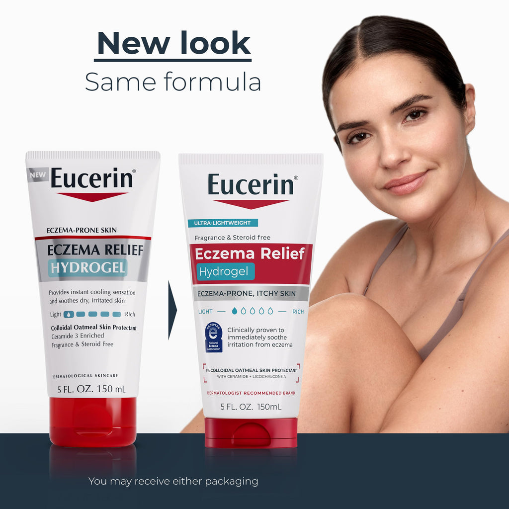 Eucerin Eczema Relief Hydrogel back label ingredient details