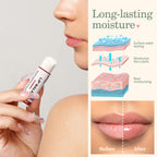 Back view of Dmsky lip balm packaging with ingredients details