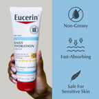 Eucerin daily hydration sunscreen body cream ingredients panel