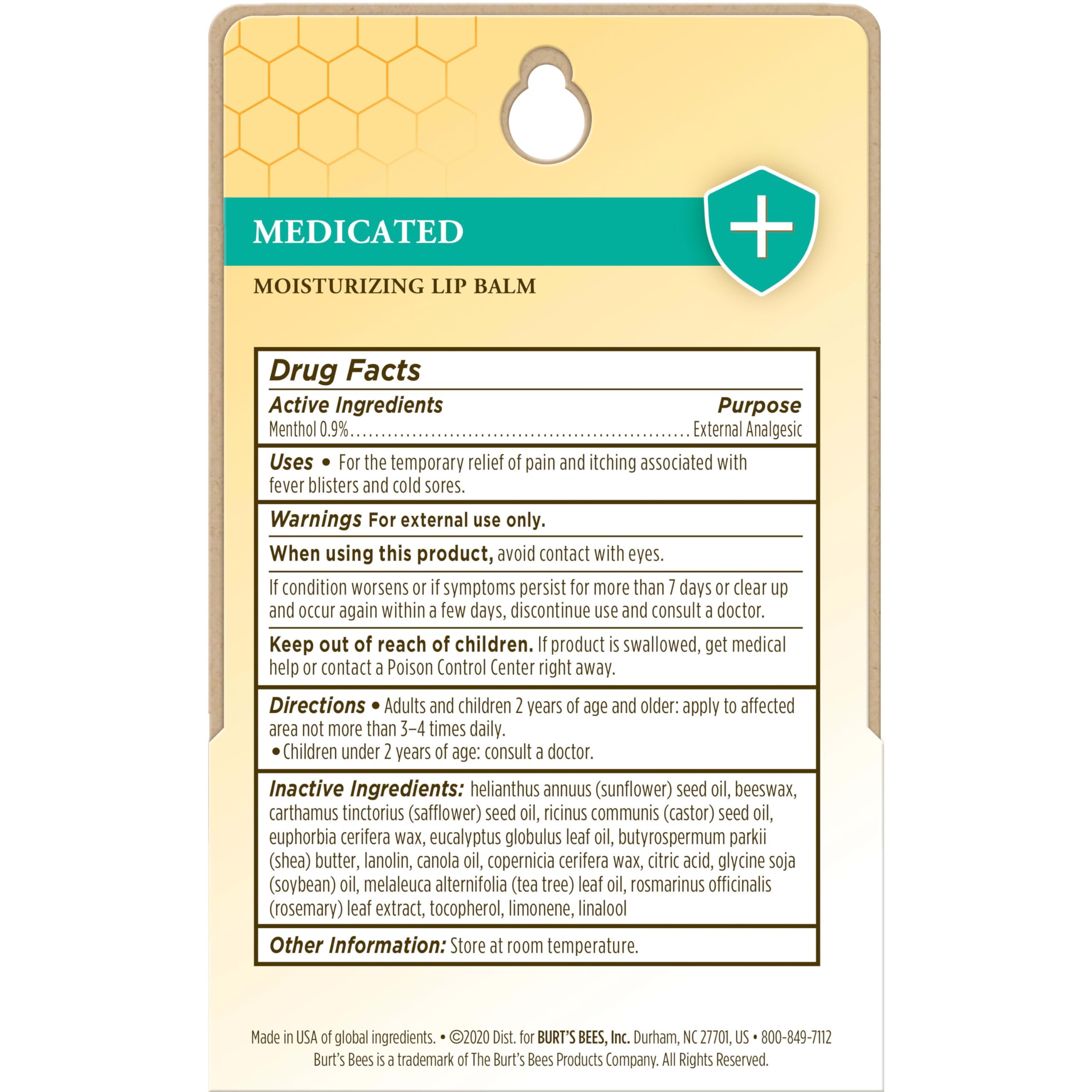 Burt's Bees tint free moisturizing lip balm tubes highlighting the travel friendly design for daily lip protection.