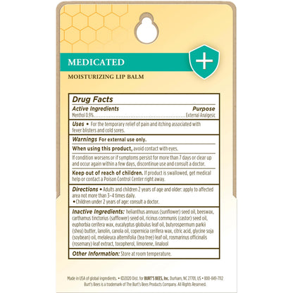 Burt's Bees tint free moisturizing lip balm tubes highlighting the travel friendly design for daily lip protection.