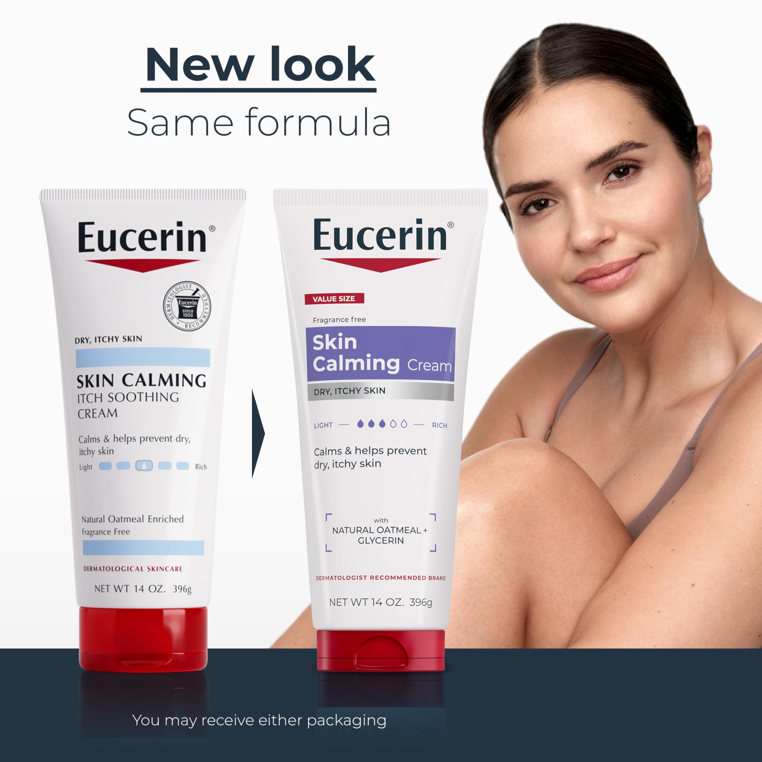 Eucerin full body lotion for dry itchy skin tube