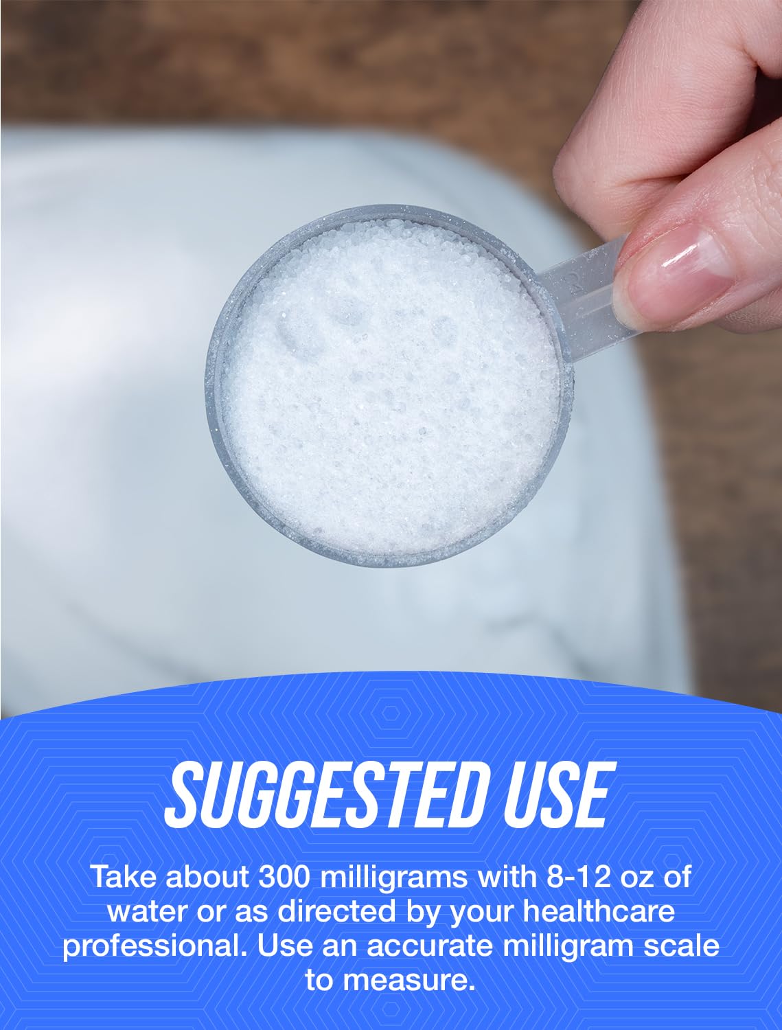 Bulk unflavored potassium citrate powder texture close up shot