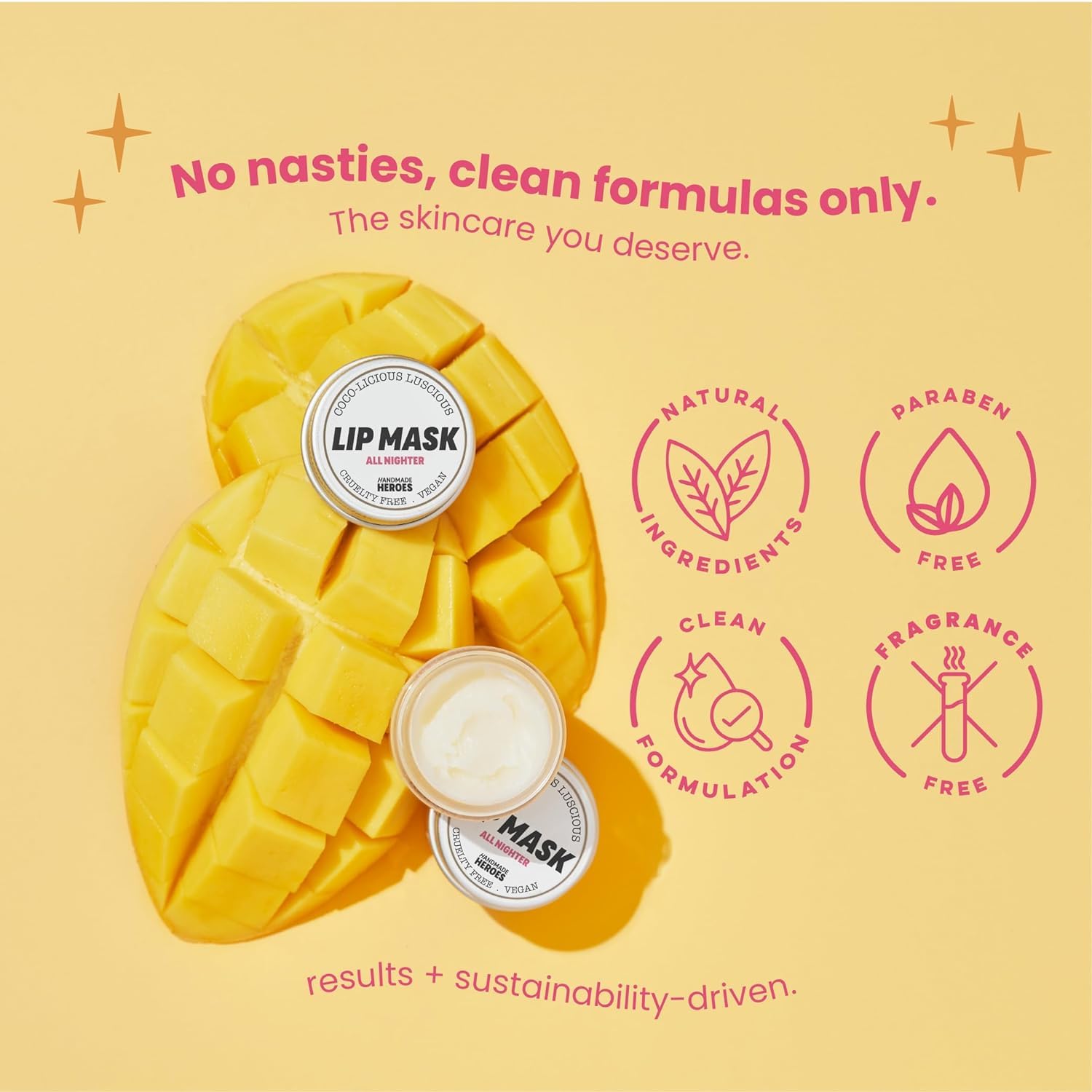 Texture of Handmade Heroes intensive lip therapy butter