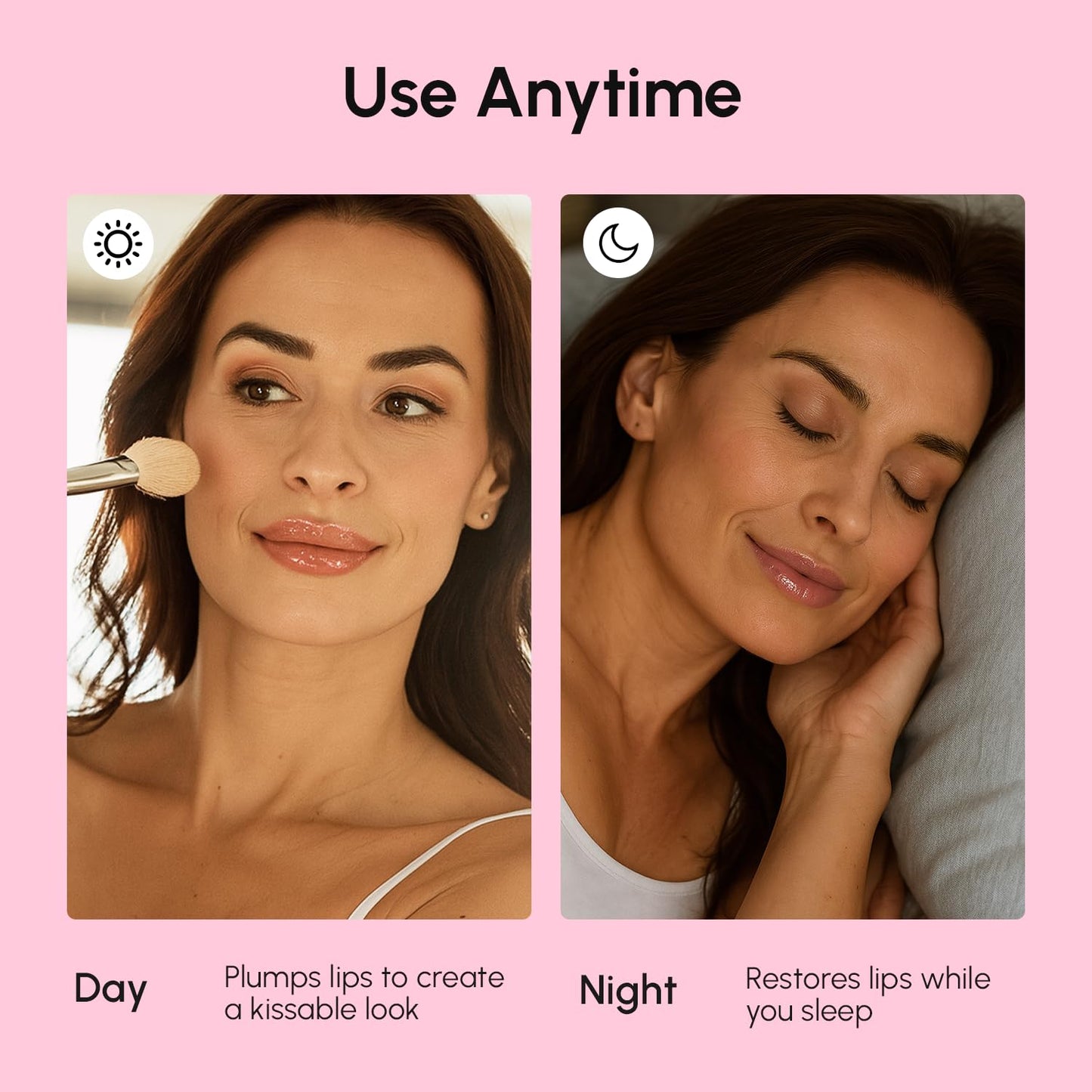 Healthy hydrated lips after using Maree Lip Mask