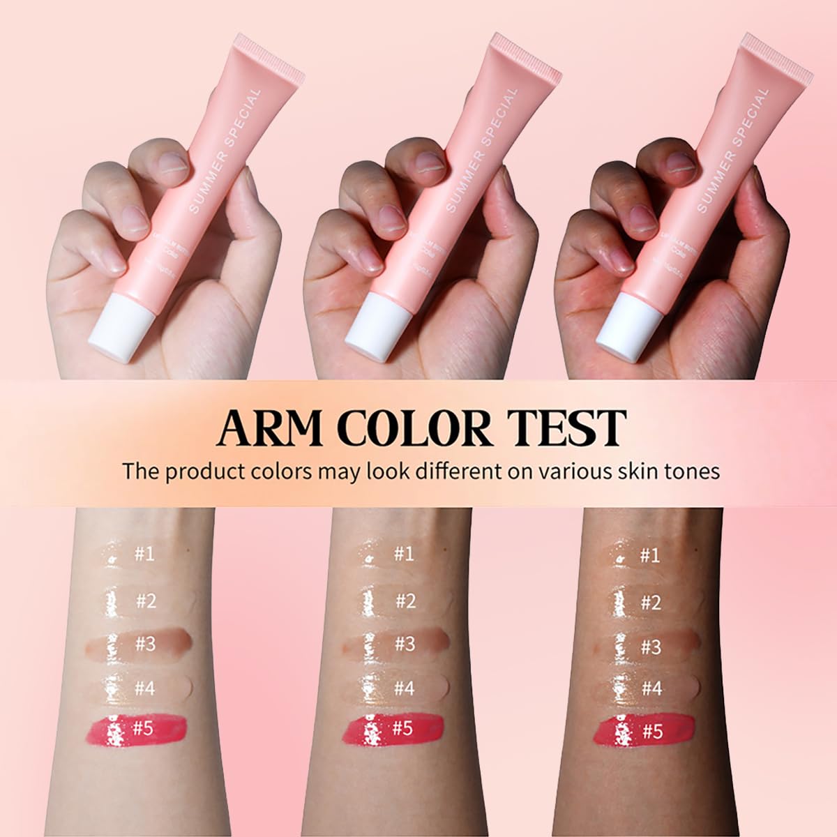 Hand holding MoJinYuPm lip balm butter sticks