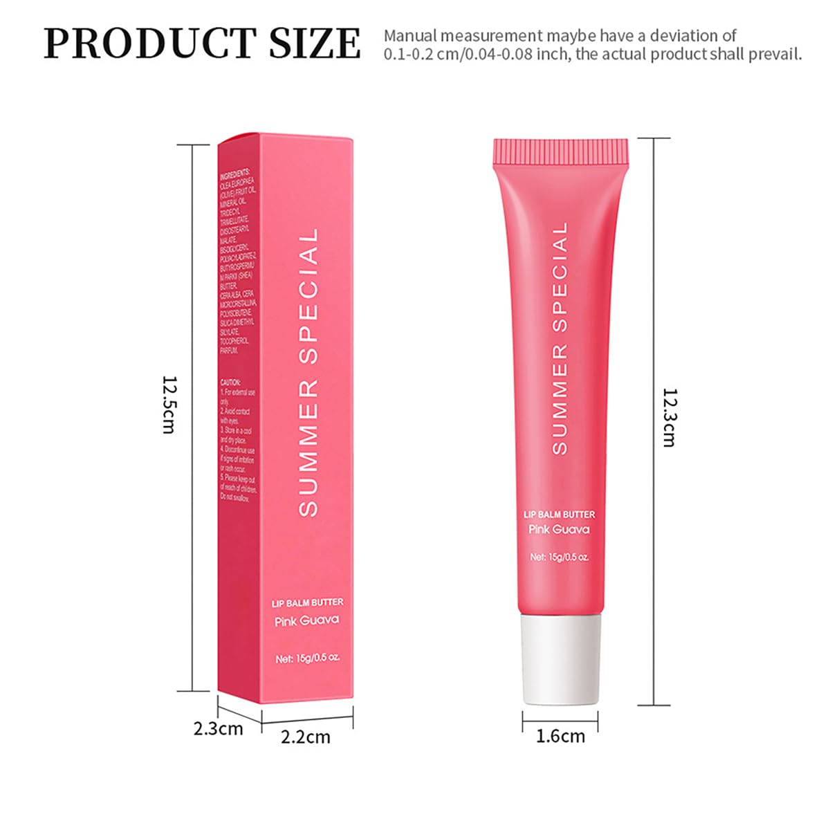 Complete MoJinYuPm 5-color lip balm set arranged for daily use