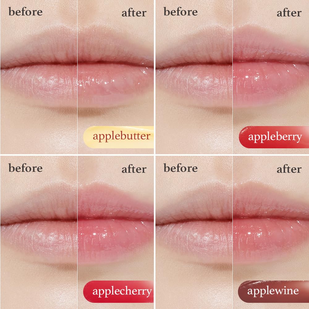 Applying Nooni Lip Mask with included mini spatula