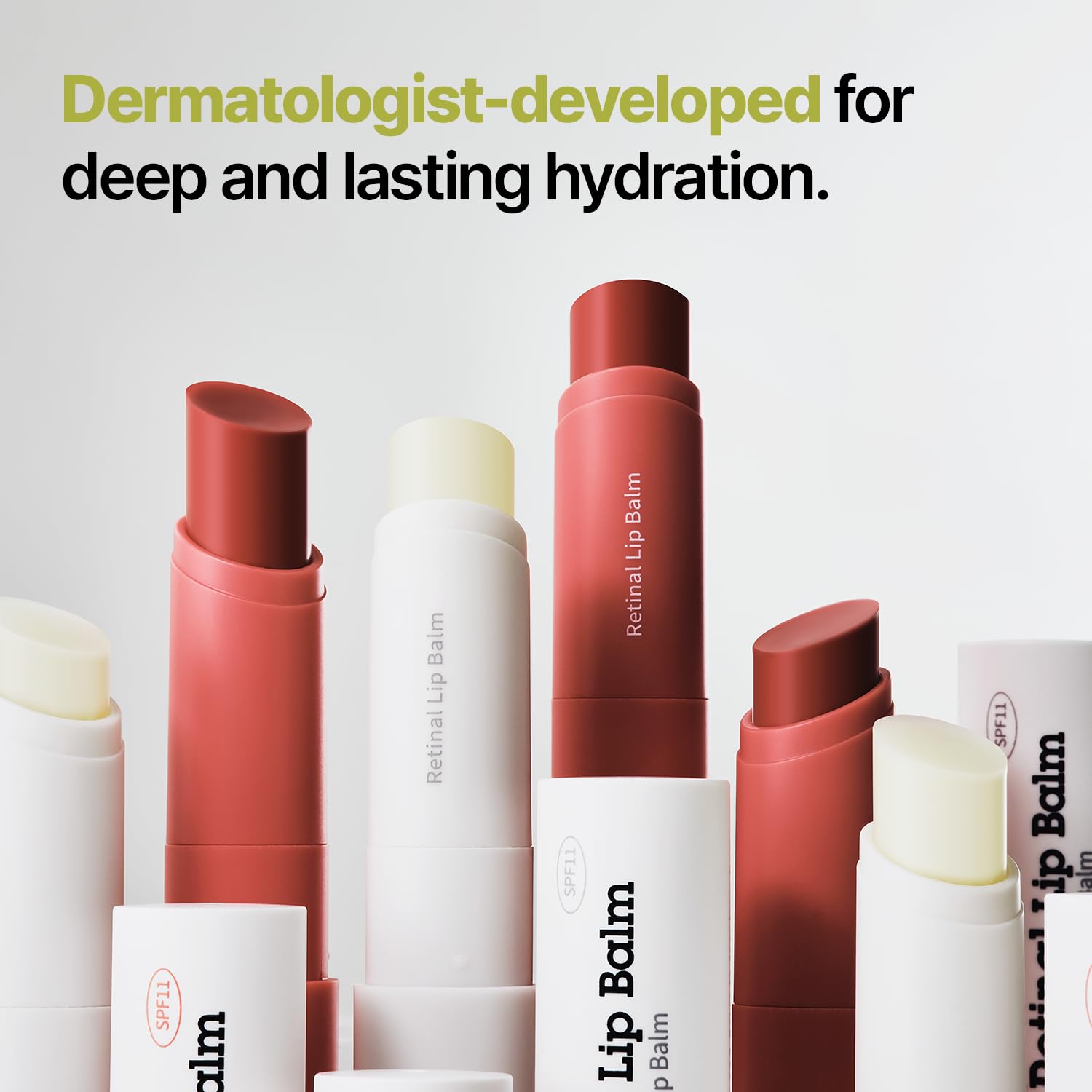 Dr.Different Retinal Lip Balm Clear product application