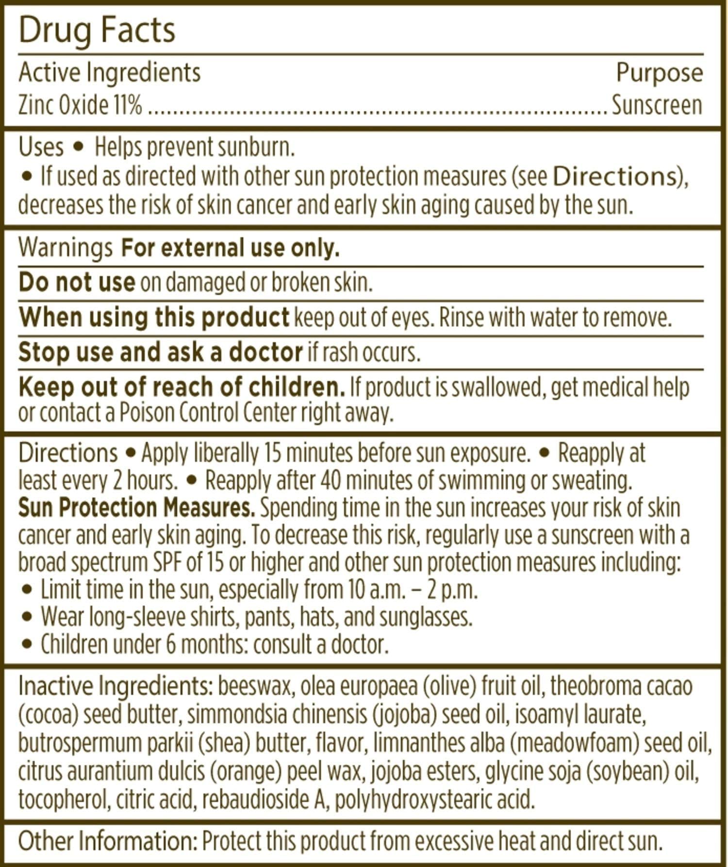 Water resistant tint free lip moisturizer by Burt's Bees product display